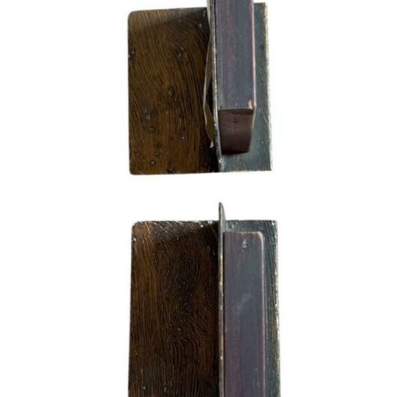 Antique Metal Book Ends George Martha Washington Silhouette 1930s Estate - Picture 4 of 11